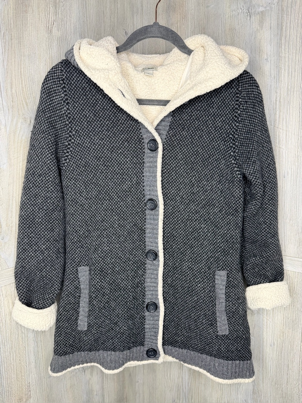 L.L. Bean Gray Sweater Jacket